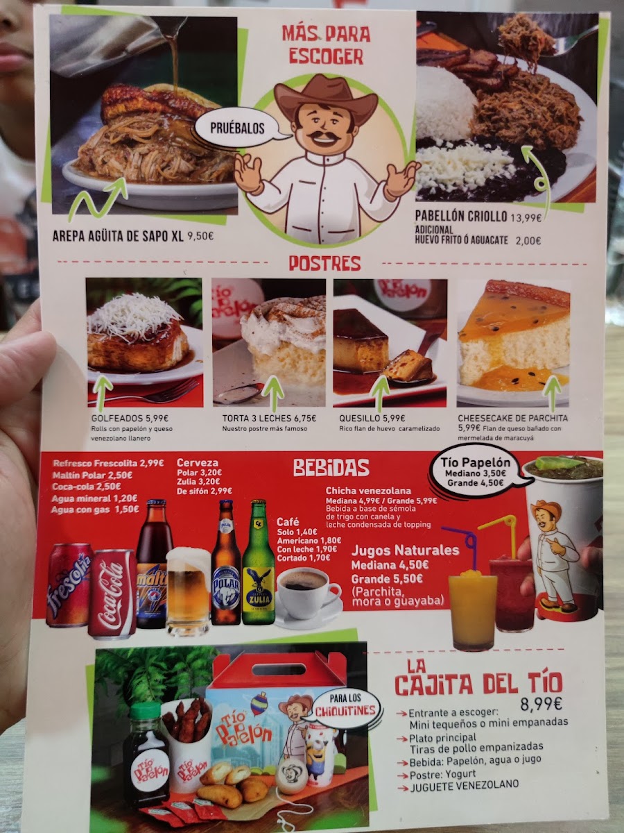 Menu - Restaurante Venezolano | Tío Papelón | Madrid photo 10