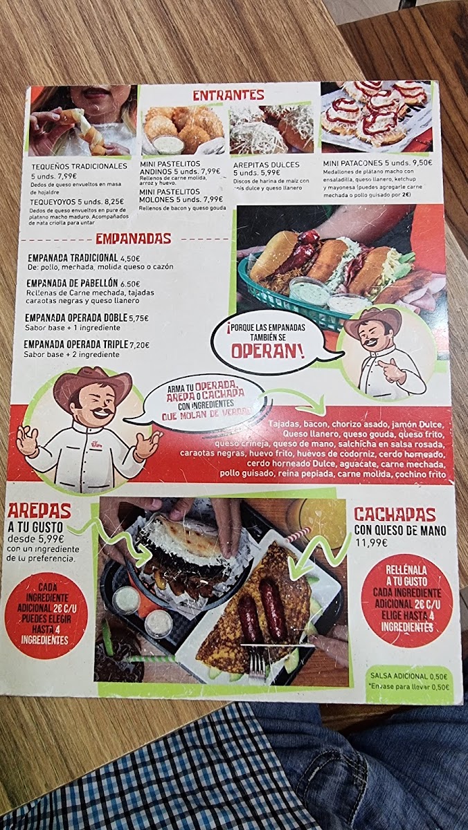 Menu - Restaurante Venezolano | Tío Papelón | Madrid photo 4